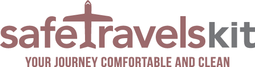 Be at peace when you leave for a trip. Take our Safe Travel Kit:  an antimicrobial air travel protection kit with a hypoallergenic reusable seat cover and pillowcase, plus sanitizing wipes and a face cover.